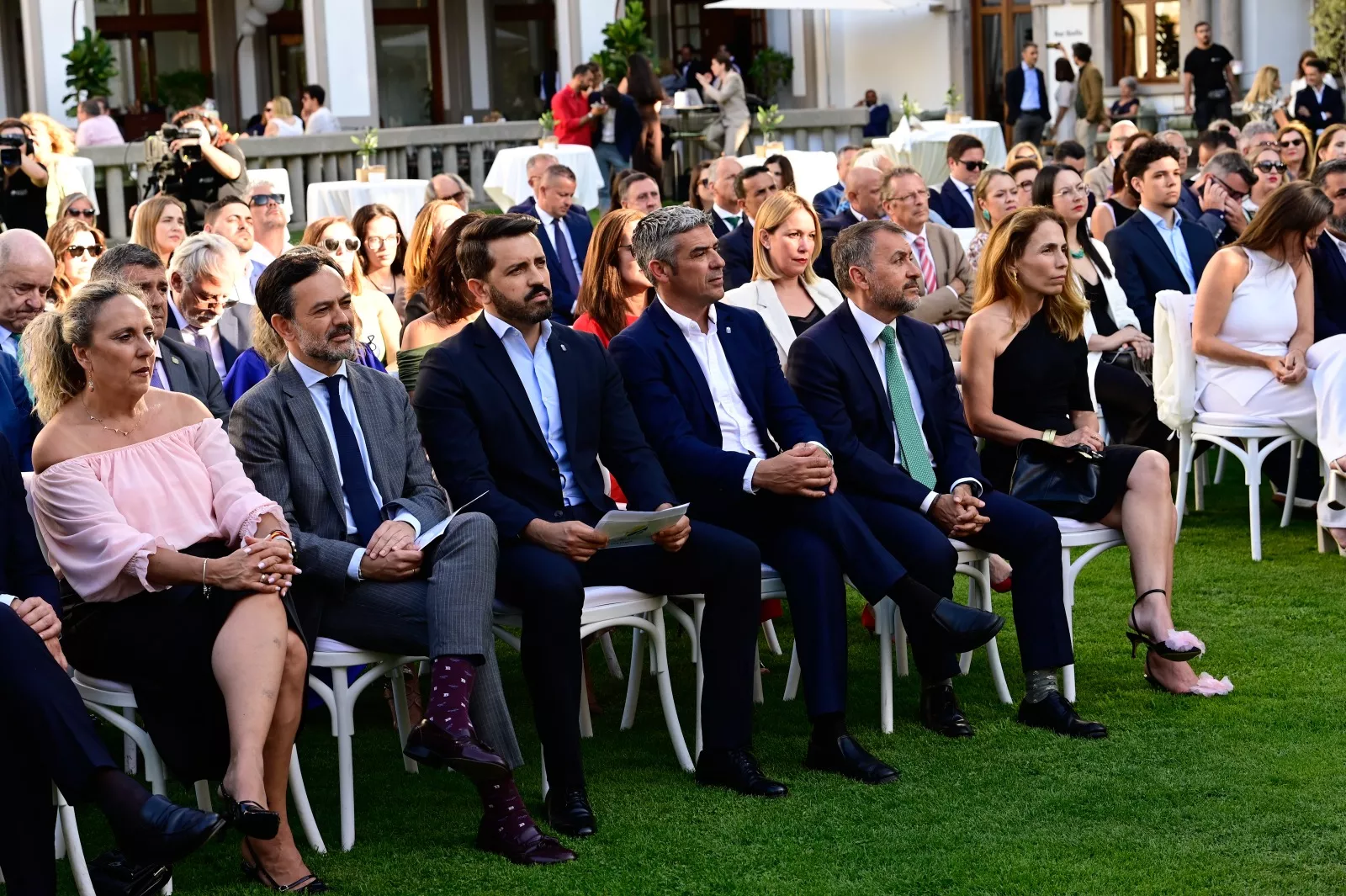 De izquierda a derecha, Marta Gómez, Lope Afonso, Jonathan Domínguez, Narvay Quintero, José Manuel Bermúdez y Eva Moll./ AH