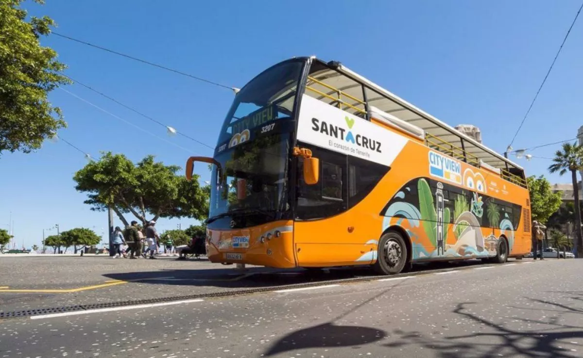 Imagen de la guagua turística de Santa Cruz de Tenerife en 2019.  AYUNTAMIENTO DE SANTA CRUZ DE TENERIFE