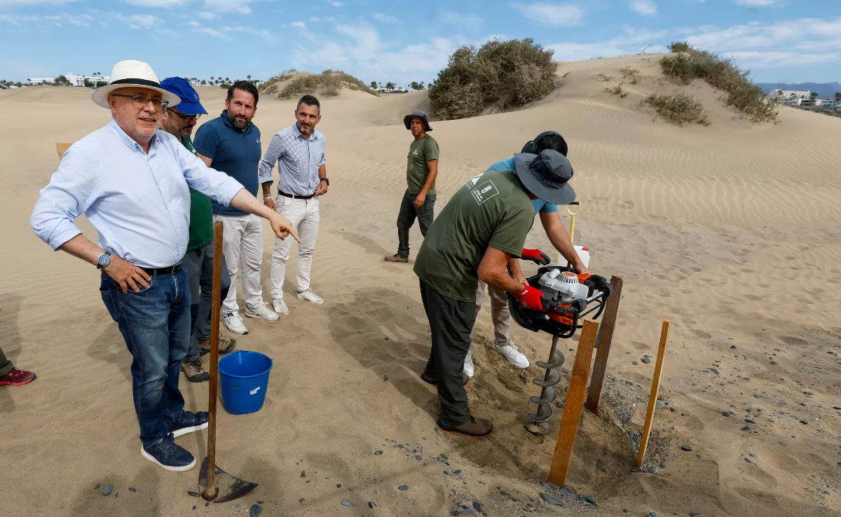 Presentación de los resultados en las Dunas Maspalomas / EFE - ELVIRA URQUIJO