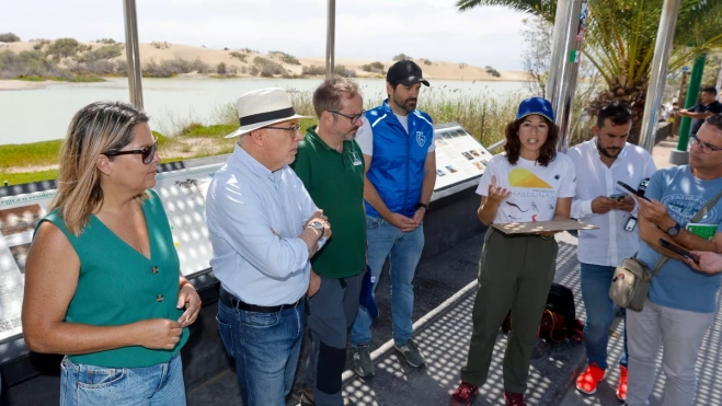 Presentación de los resultados en las Dunas MaspalomasEFE ELVIRA URQUIJO (1)