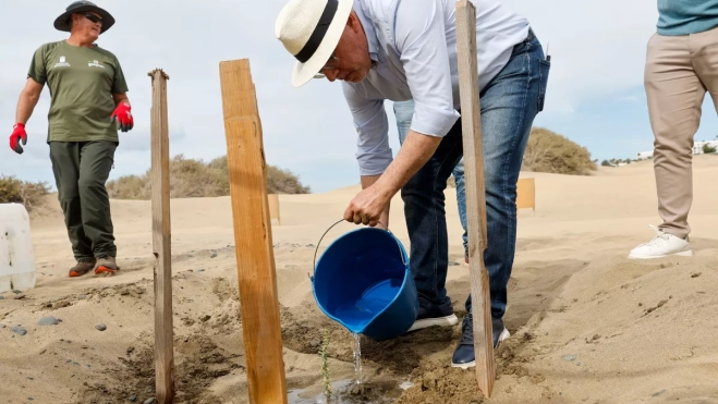 Presentación de los resultados en las Dunas Maspalomas / EFE - ELVIRA URQUIJO Presentación de los resultados en las Dunas Maspalomas / EFE - ELVIRA URQUIJO