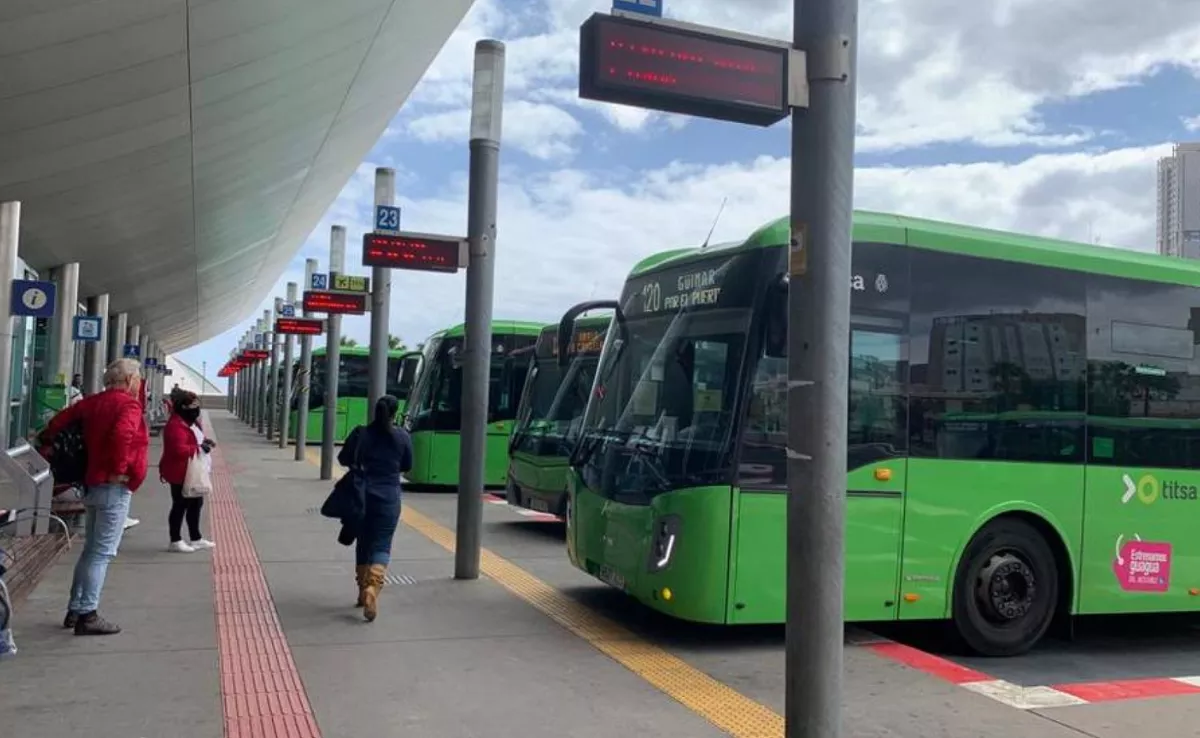 Imagen del intercambiador de Santa Cruz / TITSA