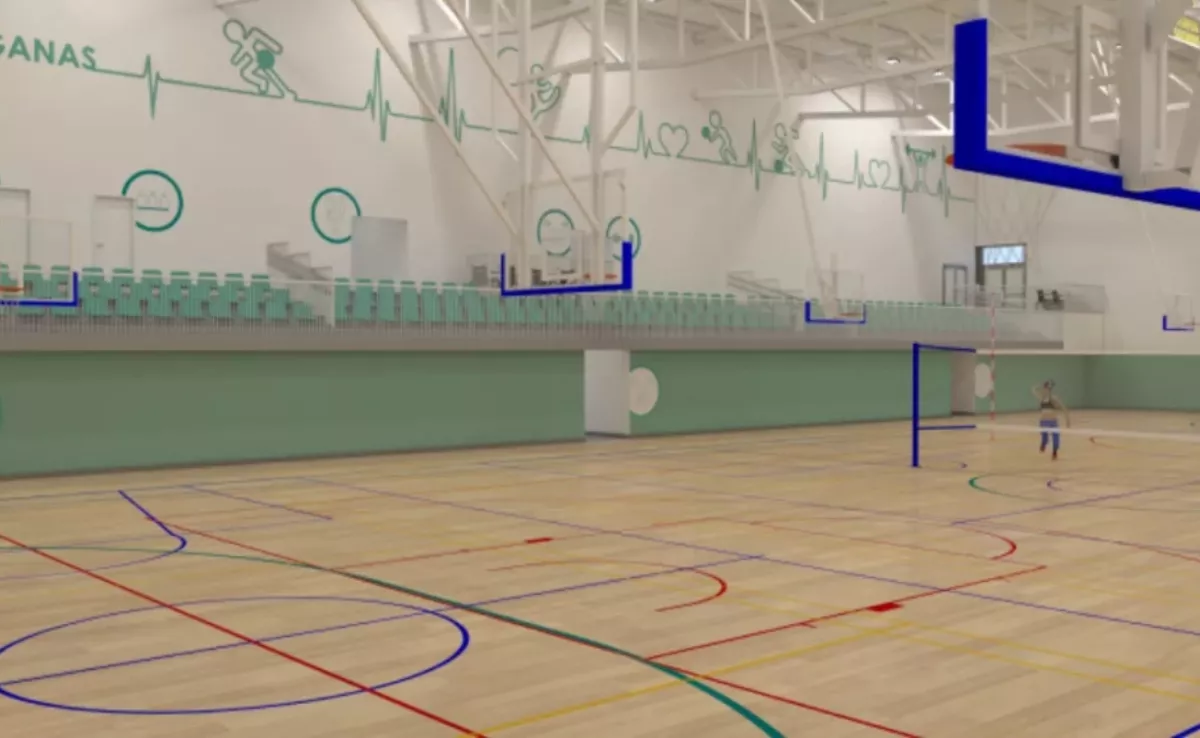 Imagen del futuro pabellón polideportivo de Jinámar / AH