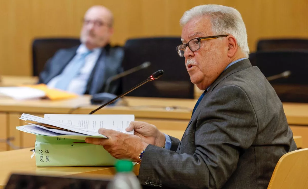 José Miguel Bravo de Laguna, en el juicio que se celebra contra los socios privados de Emalsa. / EFE / ELVIRA URQUIJO