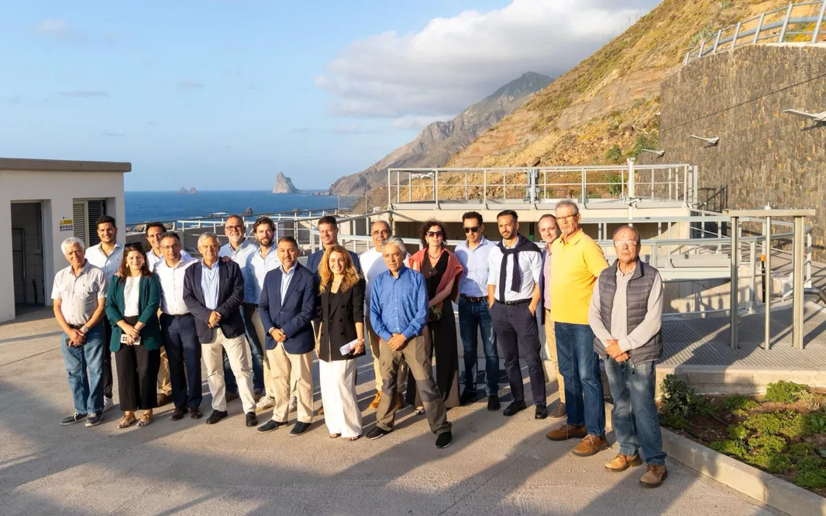 Santa Cruz inaugura la estación depuradora de Taganana y acelera el camino hacia el vertido cero. / AH