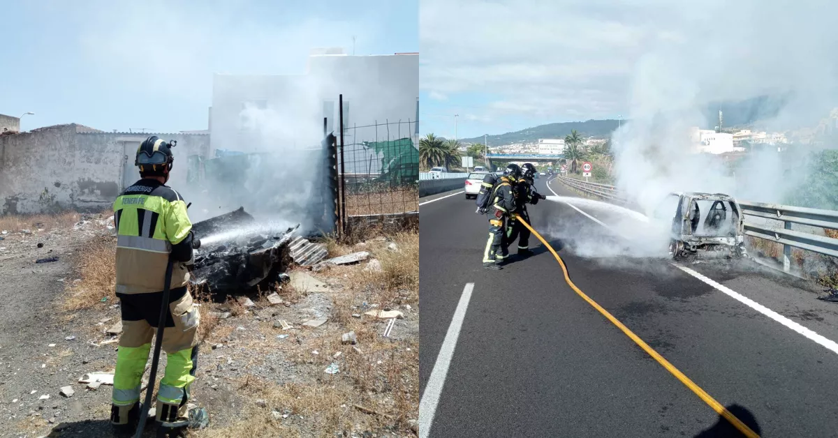 Intervención de los bomberos de Tenerife. / BOMBEROS DE TENERIFE 