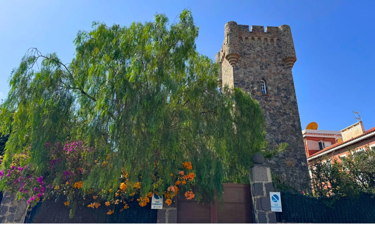 Imagen de la casa de Canarias con una torre medieval / M. ALONSO - AH