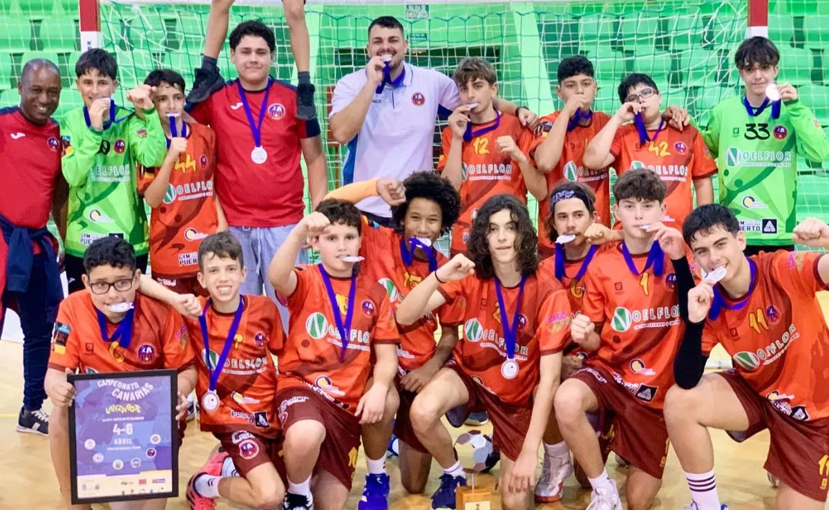 Infantil masculino del UB Ciutel, subcampeón de Canarias 2025 / CEDIDA