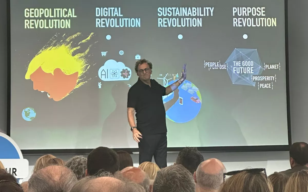 Lanzarote aboga por un turismo humano y regenerativo. En la imagen, Gerd Leonhard. / AH