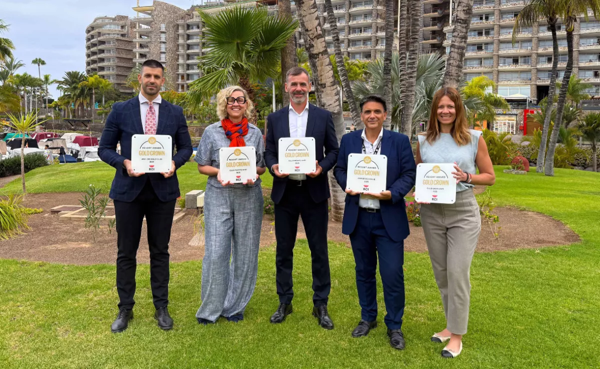 El Grupo Anfi galardonado por su excelencia con el 'Gold Crown Resort' 2025./ CEDIDA