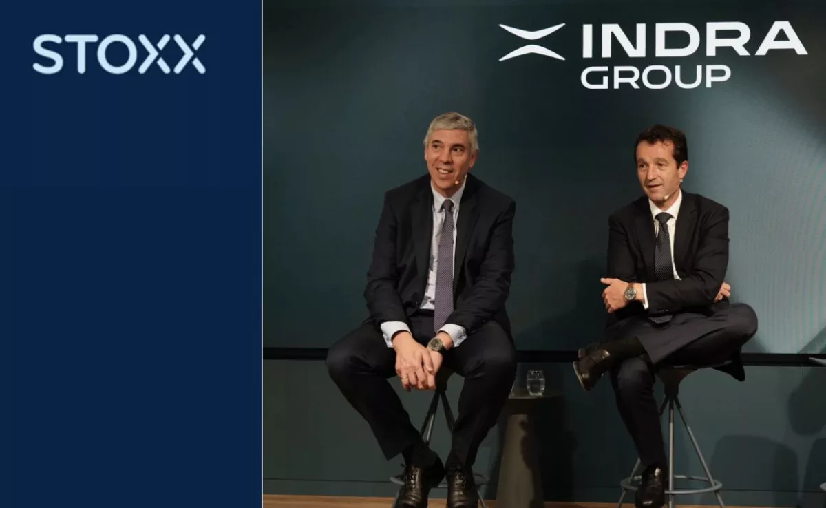 Indra se estrena en el Stoxx 600 situándose entre las diez firmas más alcistas./ SERVIMEDIA