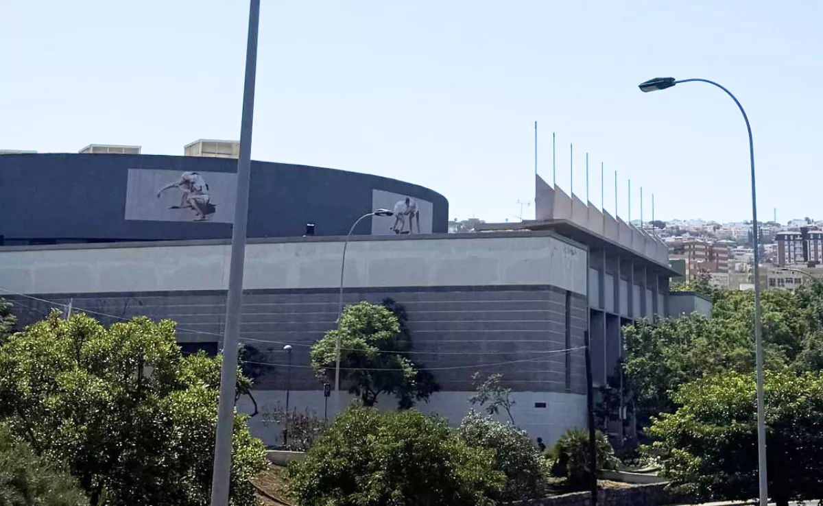 Exterior del pabellón Pancho Camurria. / ATLÁNTICO HOY - ALBA MARICHAL