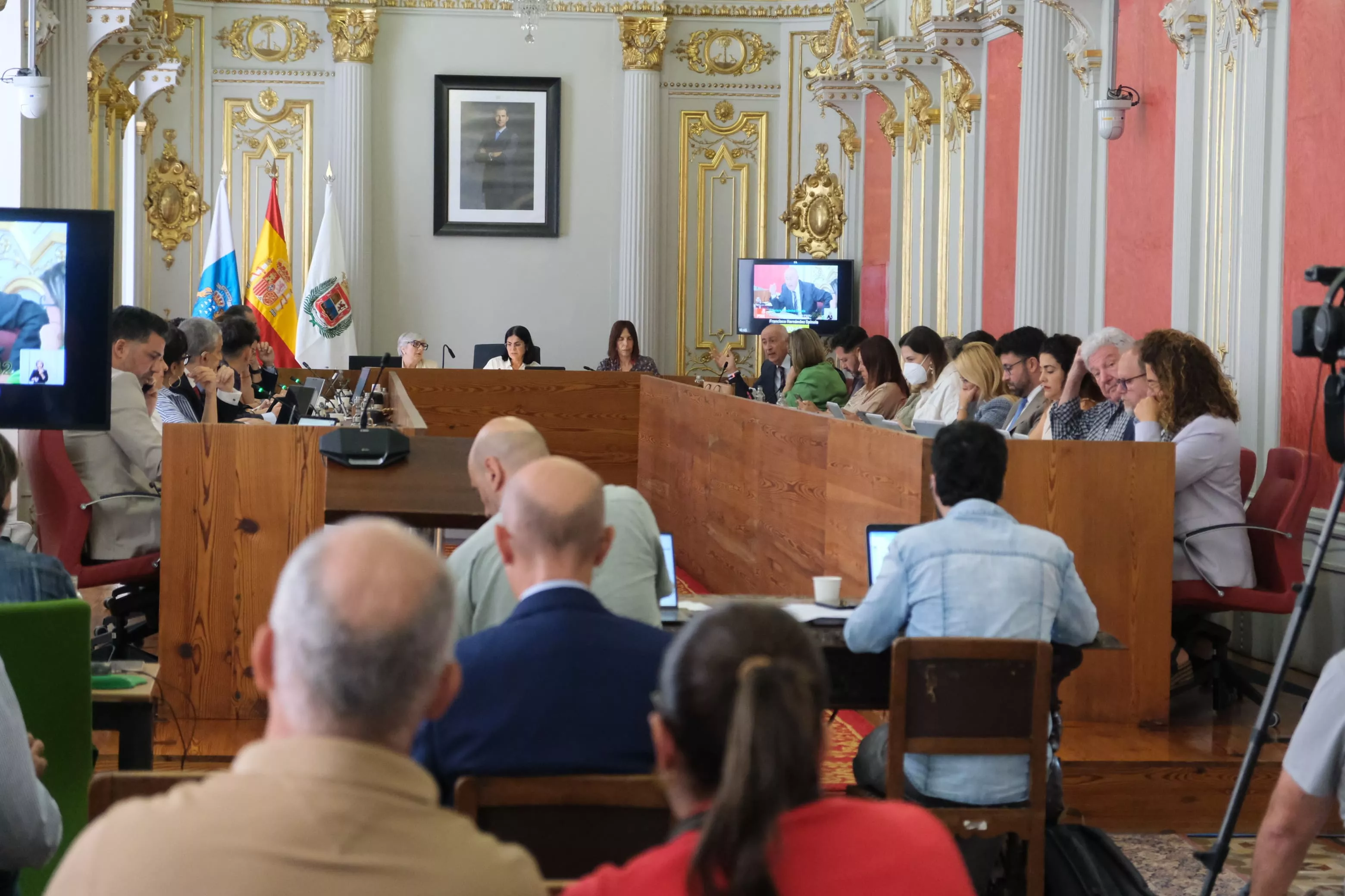Imagen del Pleno de junio del Ayuntamiento de Las Palmas de Gran Canaria. / AH