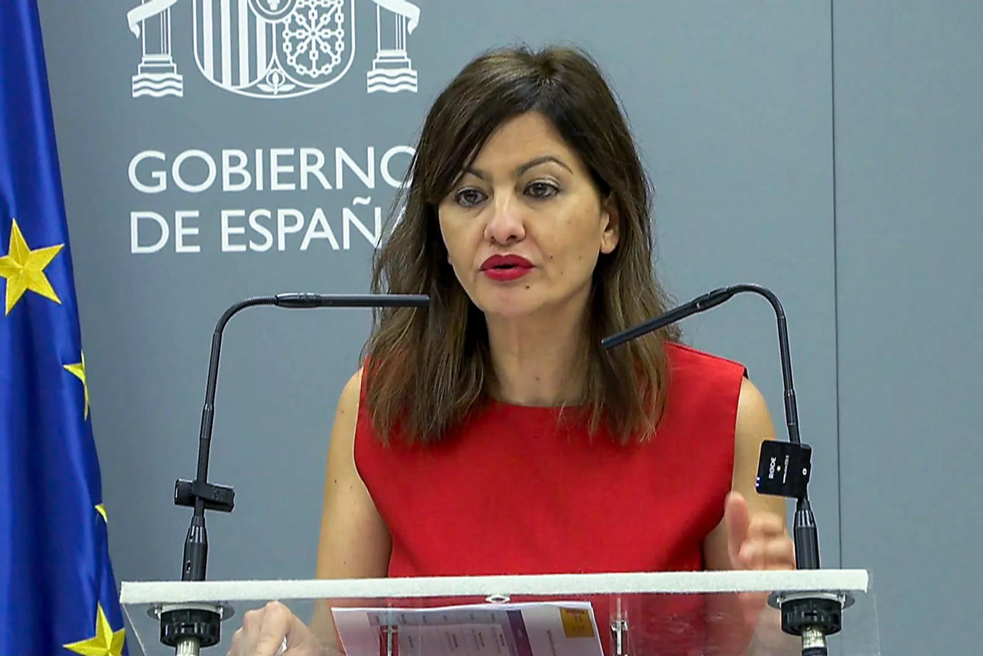 La ministra Sira Rego. / ENRIQUE DEL VISO-EFE