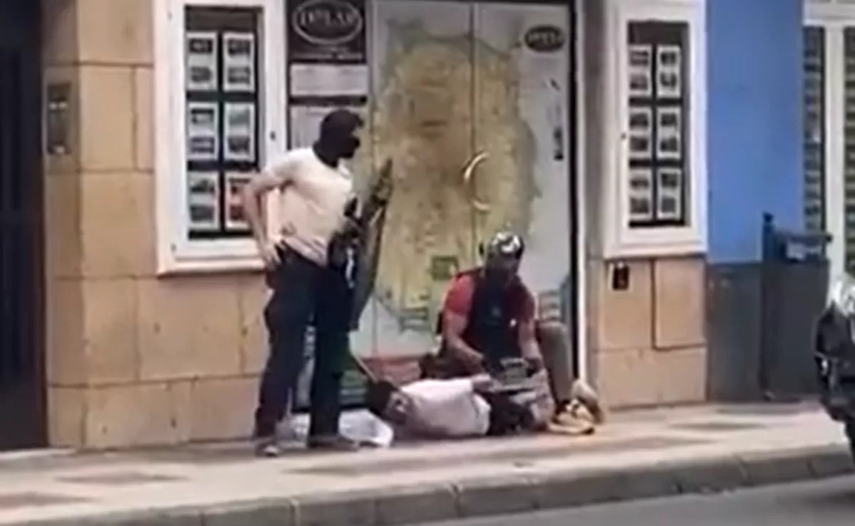 Imagen de la detención de uno de los sicarios acusado del asesinato en Telde. / CEDIDA