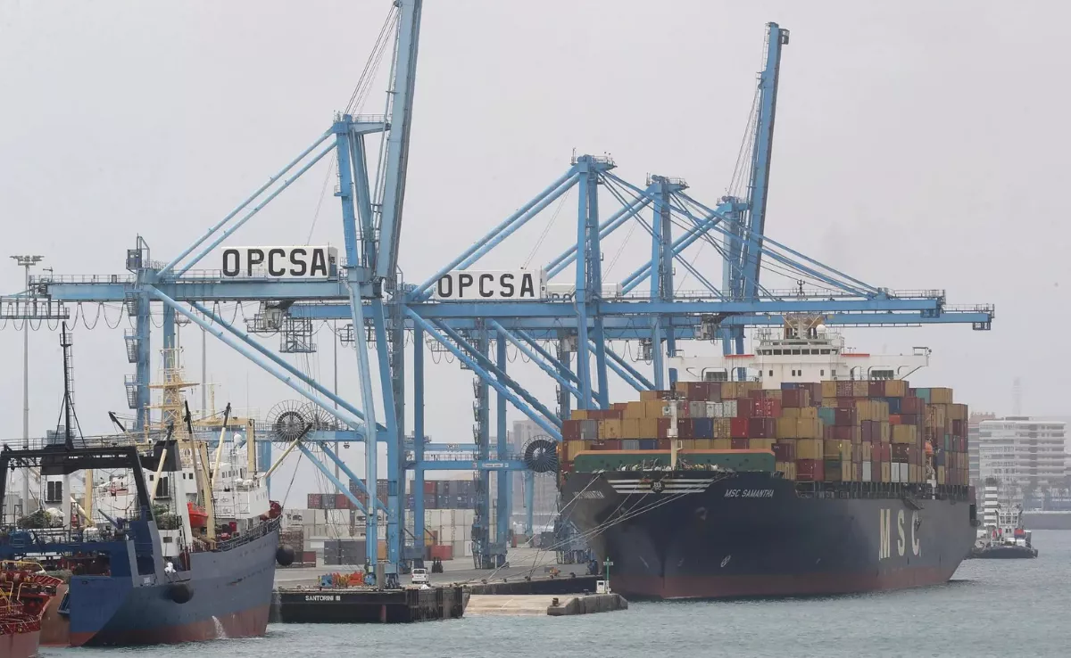 Imagen de mercancías en el Puerto de Las Palmas / EFE