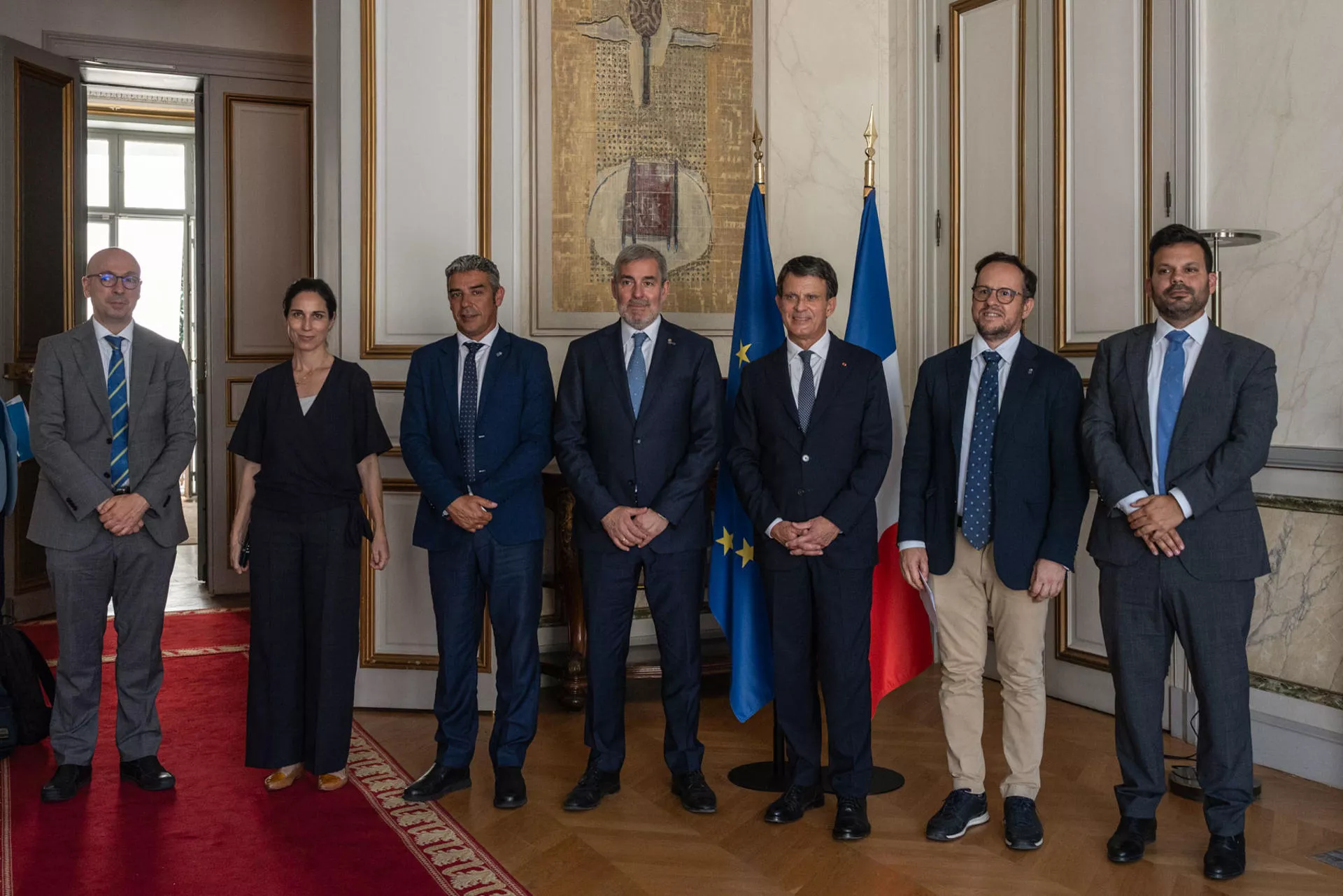 Clavijo y Valls ven una “oportunidad histórica” para las regiones ultraperiféricas. / MYRIAM RENAUD-EFE