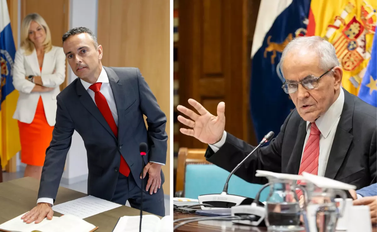 Carlos Díaz, director del SCS; y Daniel Cerdán, comisionado de Transparencia en 2024 / MONTAJE AH