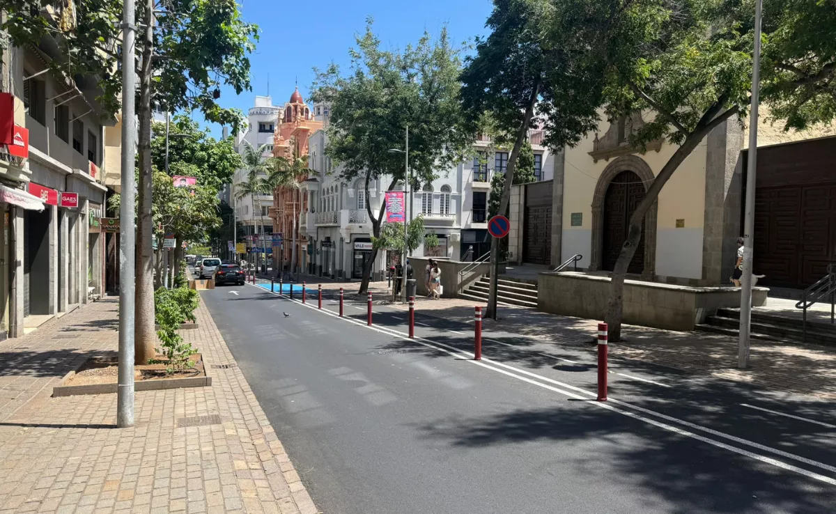 Calle El Pilar, en Santa Cruz de Tenerife./ AH
