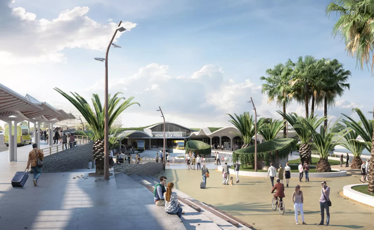 Prototipo de la futura estación de Hoya de la Plata / GUAGUAS MUNICIPALES