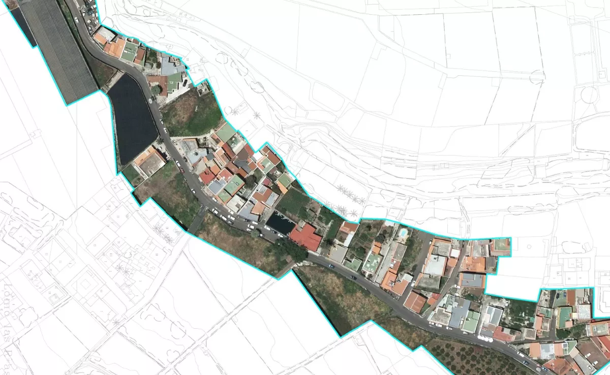 Proyección de una de las carreteras sobre las que el Ayuntamiento de La Laguna quiere actuar en Tejina./ AYTO. LA LAGUNA