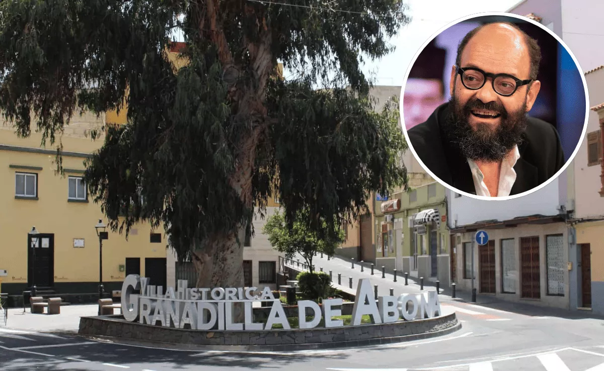 Fotomontaje de Ignatius Farray y pueblo / CANVA