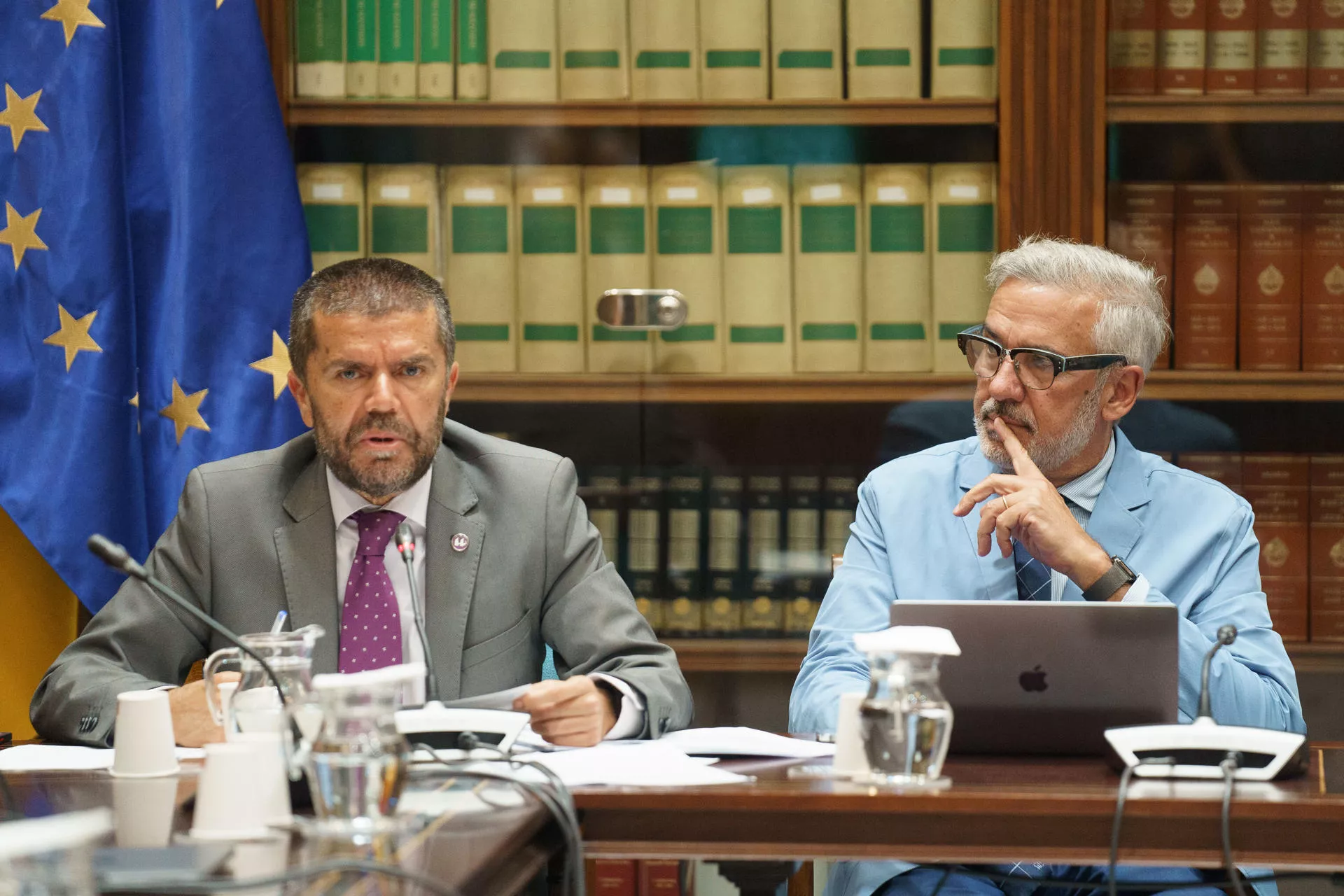 Los rectores Francisco García (ULL) y Lluis Serra Majem (ULPGC)./ RAMÓN DE LA ROCHA /EFE