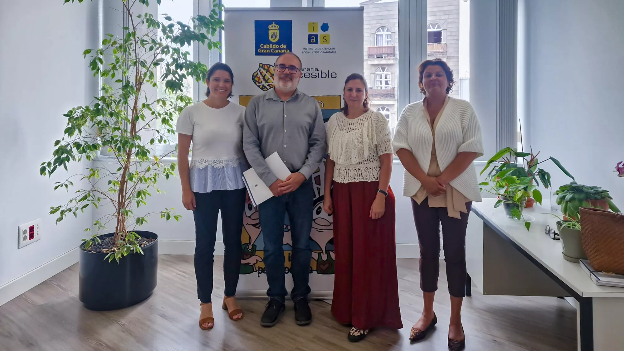 Tania Alonso, José Ricardo Redondas, Isis Marrero y Yaiza Llovell. /Cedida