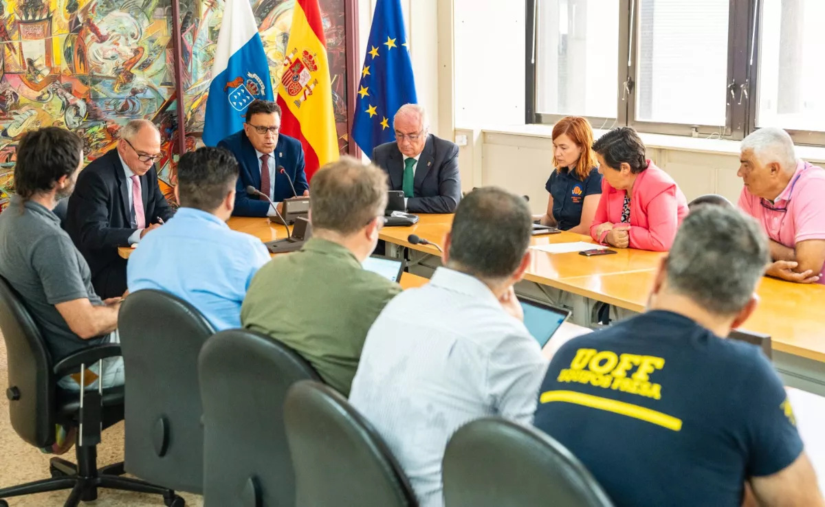 El consejero de Política Territorial, Manuel Miranda, en la reunión con los cabildos / GOBIERNO DE CANARIAS El consejero de Política Territorial, Manuel Miranda, en la reunión con los cabildos / GOBIERNO DE CANARIAS