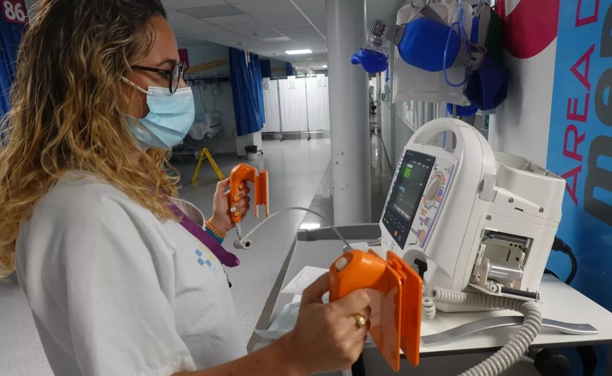 Enfermera en el servicio de Urgencias. /Cedida