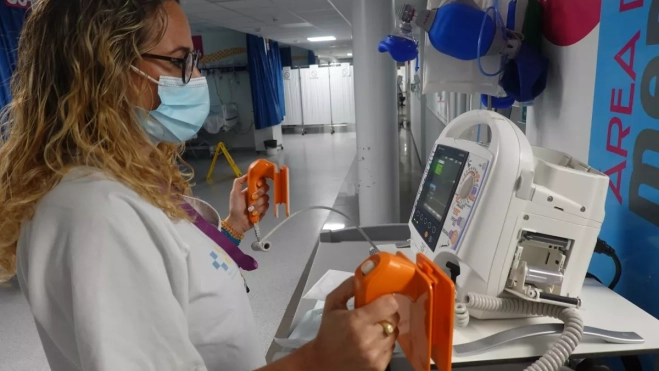 Enfermera en el servicio de Urgencias. /Cedida