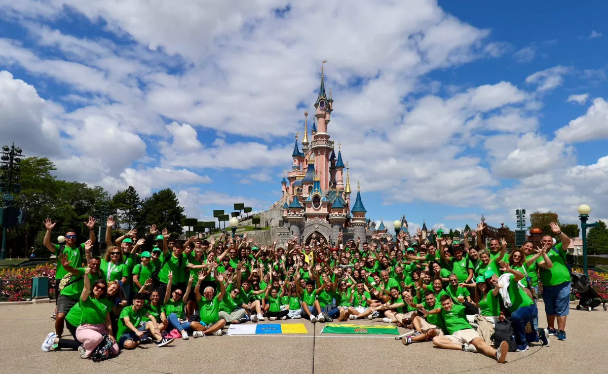 Imagen de la banda de Gáldar en Disney / AYUNTAMIENTO DE GÁLDAR