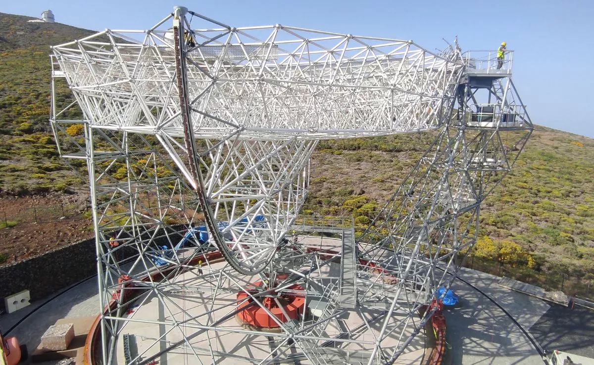 Estructura del telescopio LST 2, instalado en el Roque de los Muchachos. /IAC