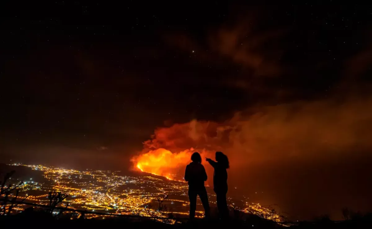 Imagen de la erupción de La Palma / EFE