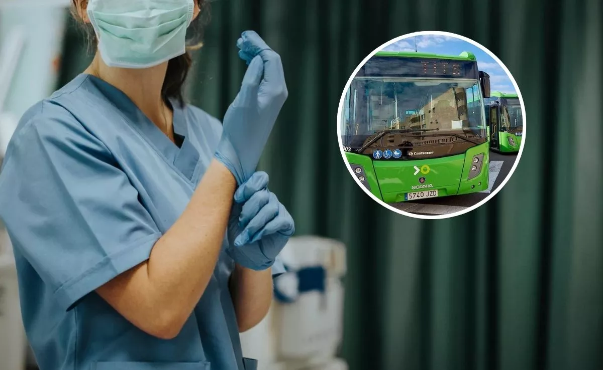 Enfermera preparándose. /Montaje AH. /Archivo