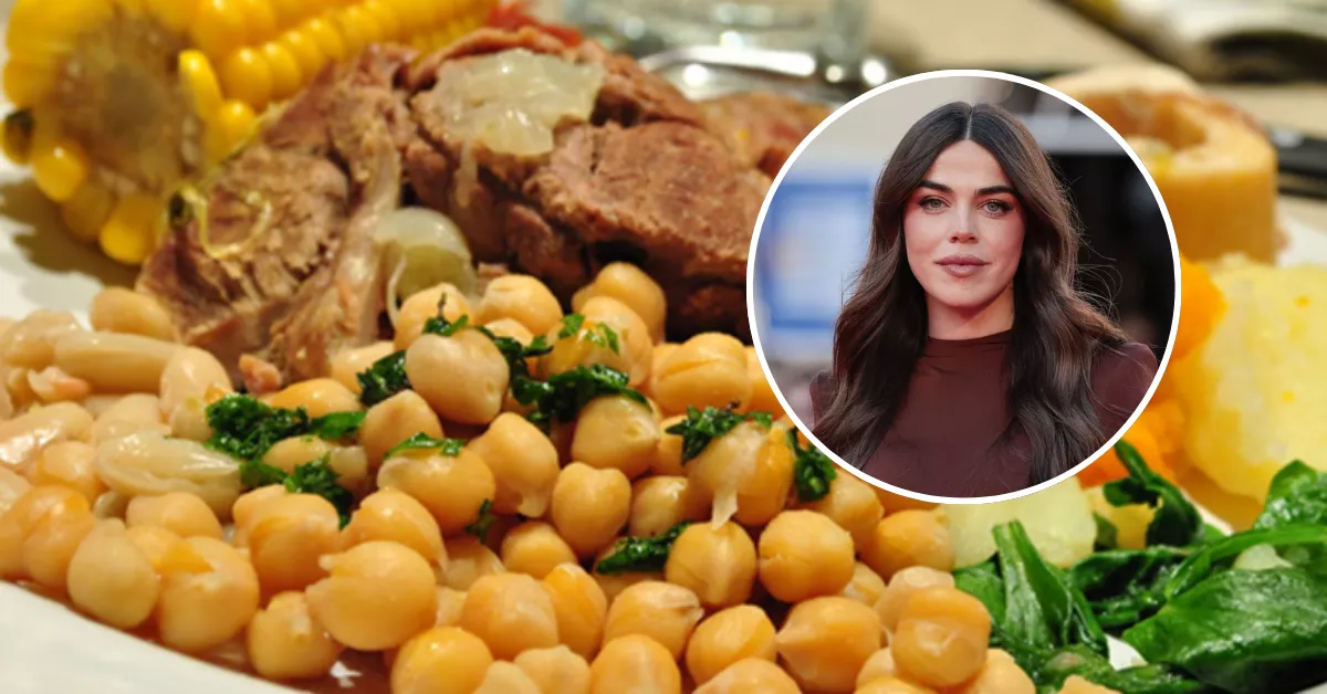 Imagen de Violeta Magriñan y el plato canario / MONTAJE AH