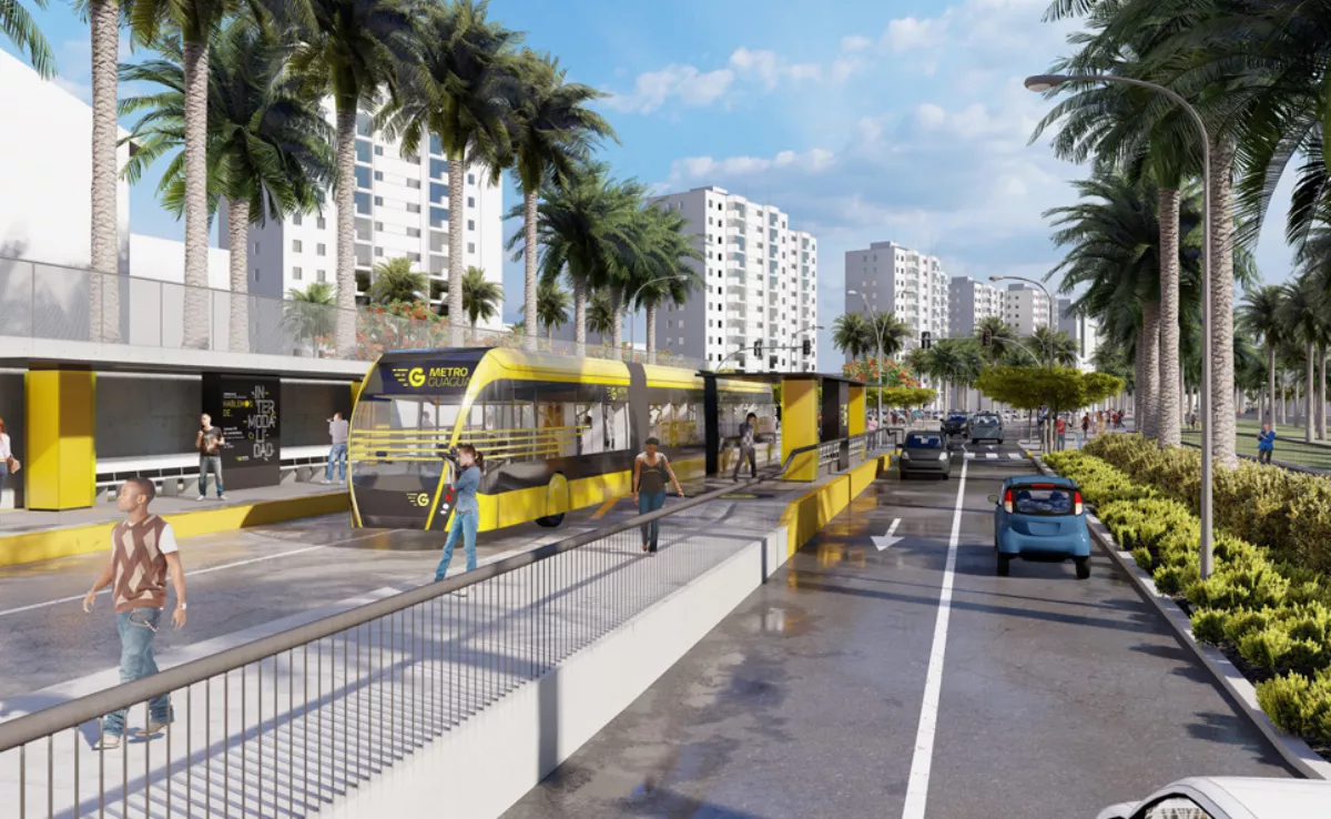 Boceto del tramo 2 de la MetroGuagua / GUAGUAS MUNICIPALES