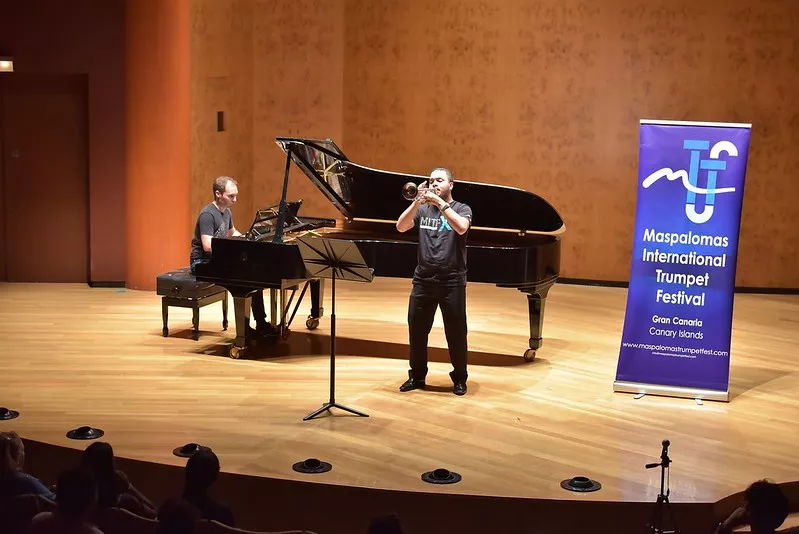 Edición pasada del Festival Internacional de Trompeta de Maspalomas. /Cedida