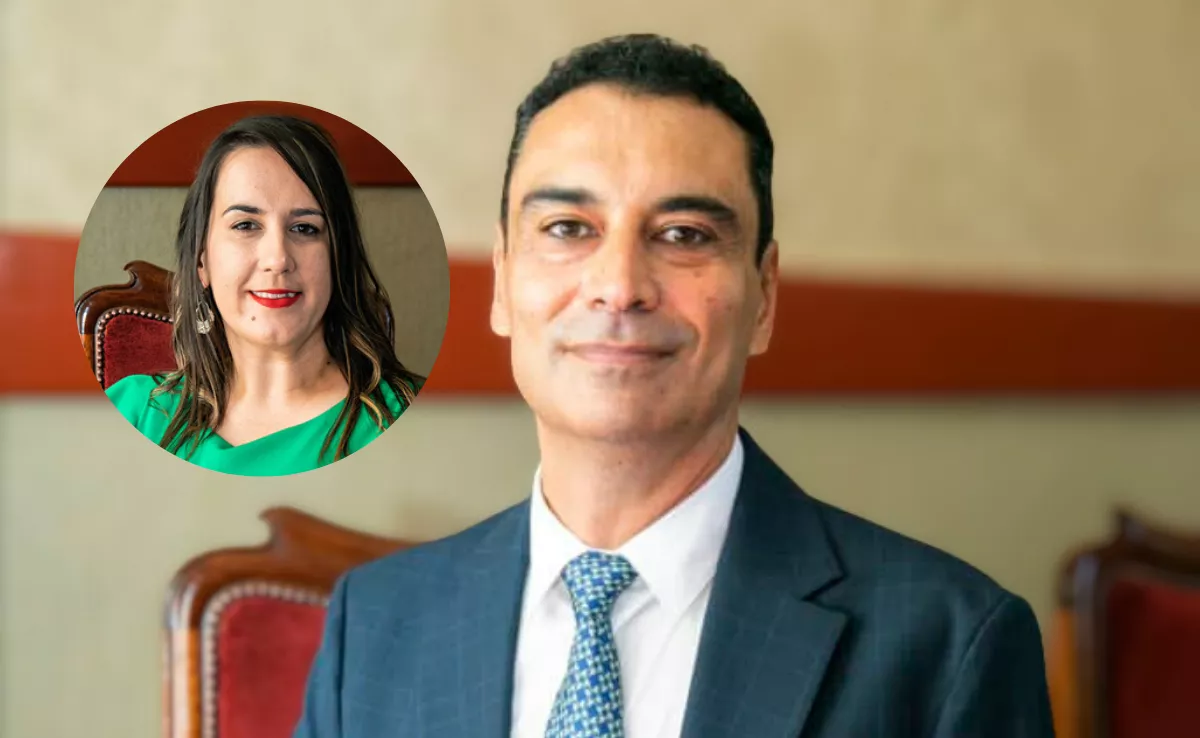 El portavoz del PP y primer teniente de alcalde del Ayuntamiento de Guía de Isora, Carlos Álvarez, y la exconcejal del PP Acerina González./ MONTAJE AH