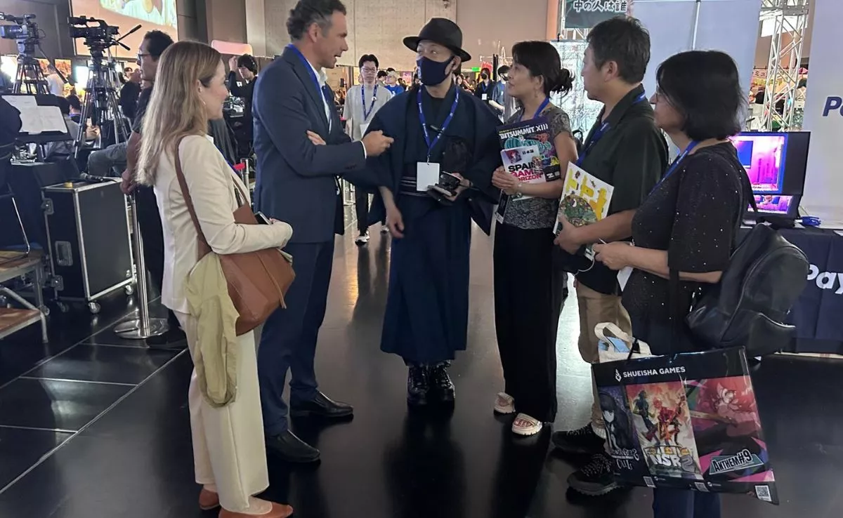 La delegación canaria en el festival de videojuegos BitSummit que se celebra Kioto. / AH