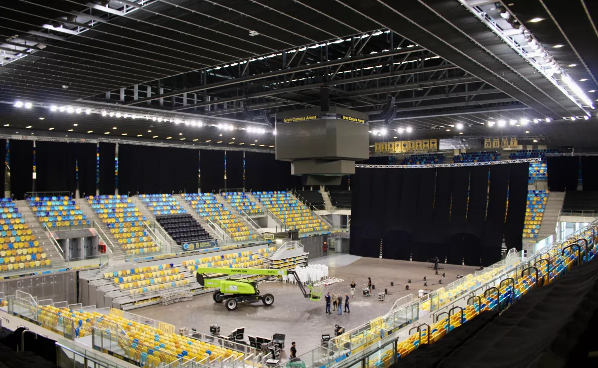 Mejoras en la iluminación del Gran Canaria Arena / INSTITUTO INSULAR DE DEPORTES
