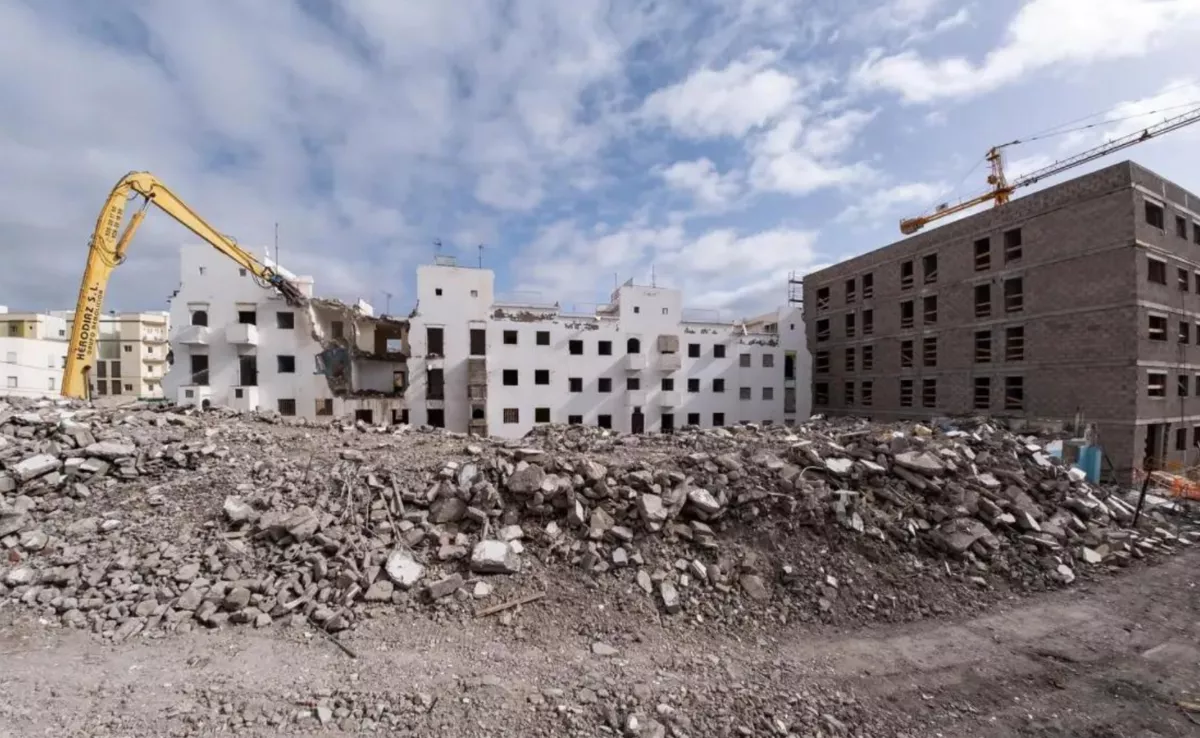 Construcción de vivienda en Las Palmas de Gran Canaria. /ARCHIVO