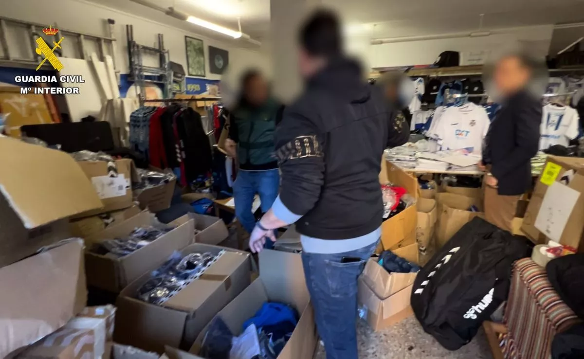 Almacén en el que se guardaba el material robado. /Cedida