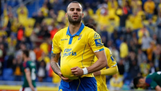 Jesé Rodríguez en un partido antiguo con la UD Las Palmas / EFE