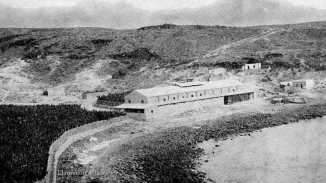 Imagen antigua del almacén que se usaba como empaquetadora. CEDIDA Imagen antigua del almacén que se usaba como empaquetadora. CEDIDA