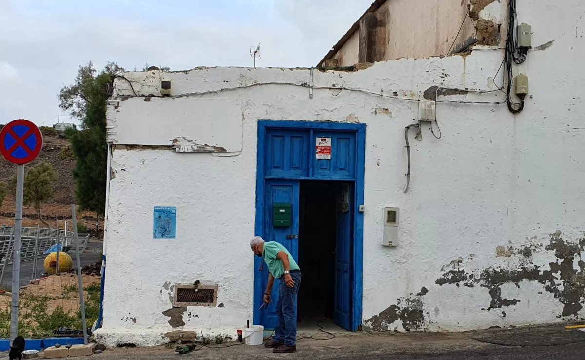 El local de la familia Galindo en el Puertito de Adeje.  CEDIDA