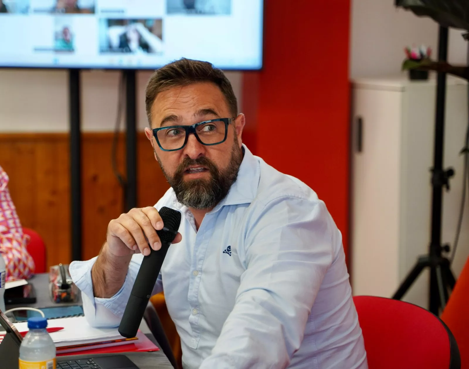 El secretario de Organización insular del PSOE, Óscar Olave. / CEDIDA