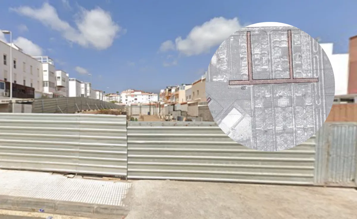 Una de las parcelas afectadas por el bloqueo de licencias en Cho-Parque la Reina, en Arona./ MAPS