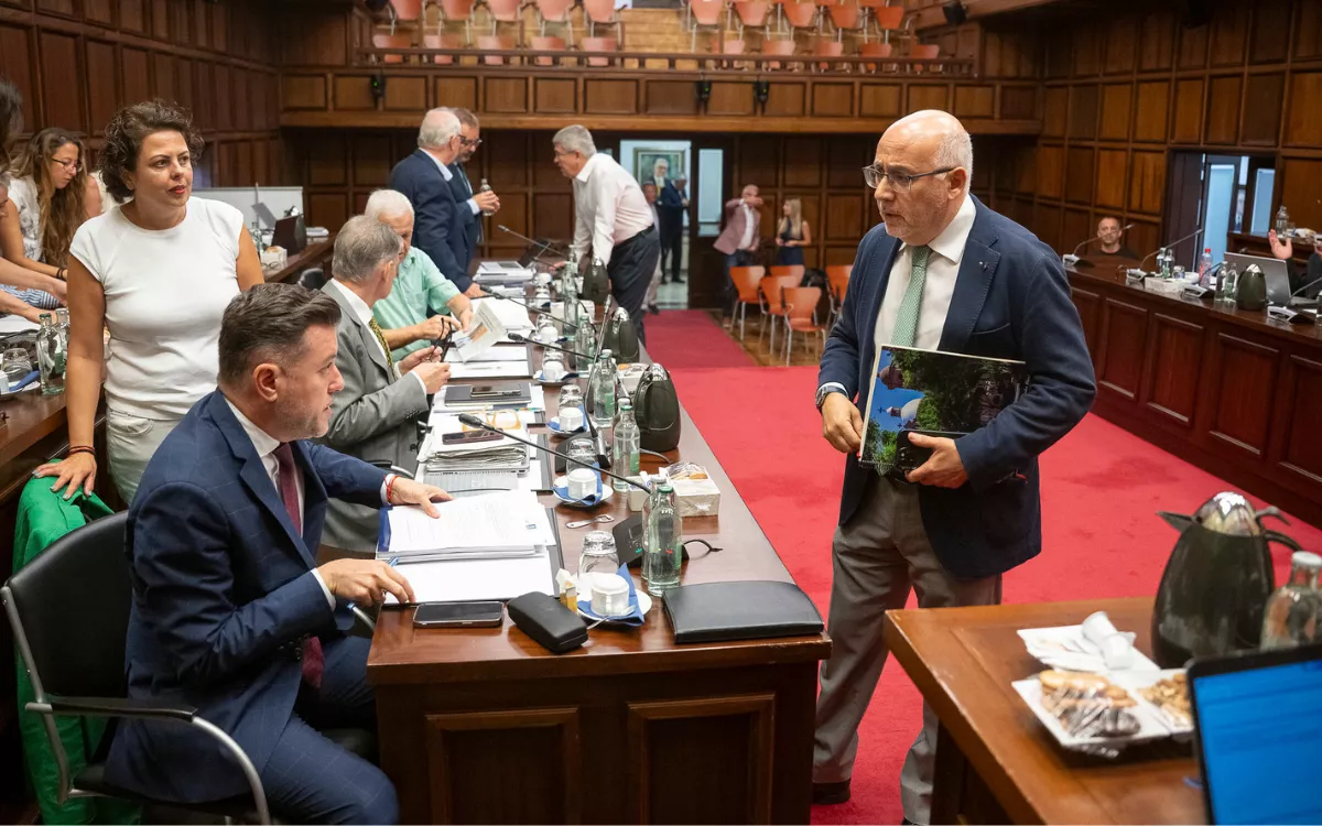 Teodoro Sosa asegura que Primero Canarias votará contra las expropiaciones en Las Torres en el Ayuntamiento. / CABILDO DE GRAN CANARIA