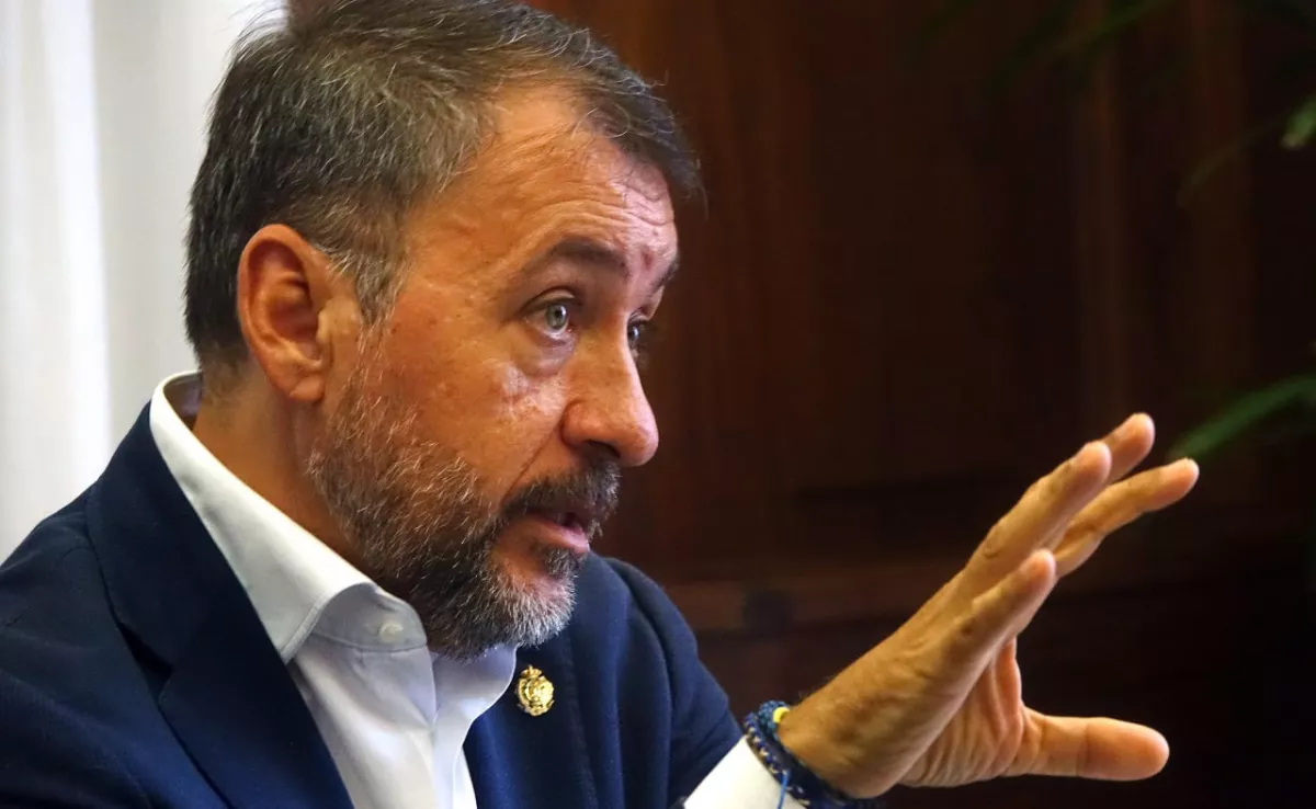 El alcalde de Santa Cruz, José Manuel Bermúdez, en una entrevista con Atlántico Hoy./ CEDIDA